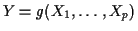 $ Y=g(X_1,\ldots,X_p)$