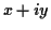 $ x+iy$