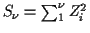 $ S_\nu = \sum_1^\nu Z_i^2$