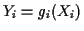 $ Y_i =g_i(X_i)$