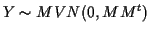 $ Y\sim MVN(0,MM^t)$