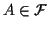 $ A\in \cal F$