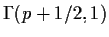 $\Gamma(p+1/2,1)$