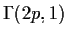 $
\Gamma(2p,1)$