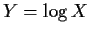 $Y=\log X$