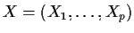 $X=(X_1,\ldots,X_p)$