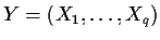 $Y=(X_1,\ldots,X_q)$