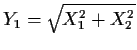 $Y_1=\sqrt{X_1^2+X_2^2}$