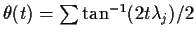 $\theta(t) = \sum \tan^{-1}(2t\lambda_j) /2$