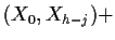 $\displaystyle (X_0,X_{h-j}) +$