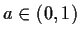 $ a\in (0,1)$