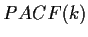 $ PACF(k)$