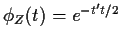 $\displaystyle \phi_Z(t) = e^{-t^\prime t/2}
$