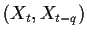 $ (X_t,X_{t-q})$