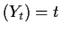 $ (Y_t) = t$