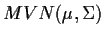 $ MVN({\bf\mu},\Sigma)$