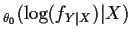 $\displaystyle _{\theta_0}(\log(f_{Y\vert X})\vert X)
$