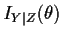 $ I_{Y\vert Z}(\theta)$