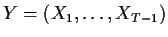 $ Y=(X_1,\ldots,X_{T-1})$
