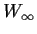 $ W_\infty$
