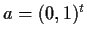 $ a=(0,1)^t$