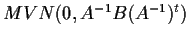 $ MVN(0,A^{-1} B (A^{-1})^t)$