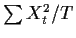 $ \sum X_t^2 / T$