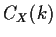 $ C_X(k)$