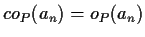 $ co_P(a_n) = o_P(a_n)$