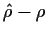 $ \hat\rho - \rho$