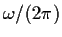 $\omega/(2\pi)$