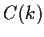$C(k)$