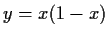 $ y=x(1-x)$