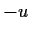 $ -u$