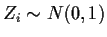 $Z_i\sim N(0,1)$