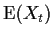 $\text{E}(X_t)$