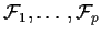 ${\cal F}_1,\ldots,{\cal F}_p$