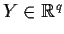 $Y\in{\Bbb R}^q$