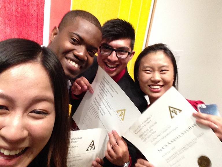 Math 402W students following the prize ceremony