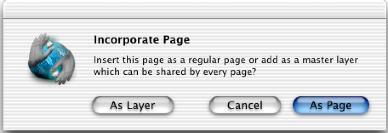 Paste Page Dialog