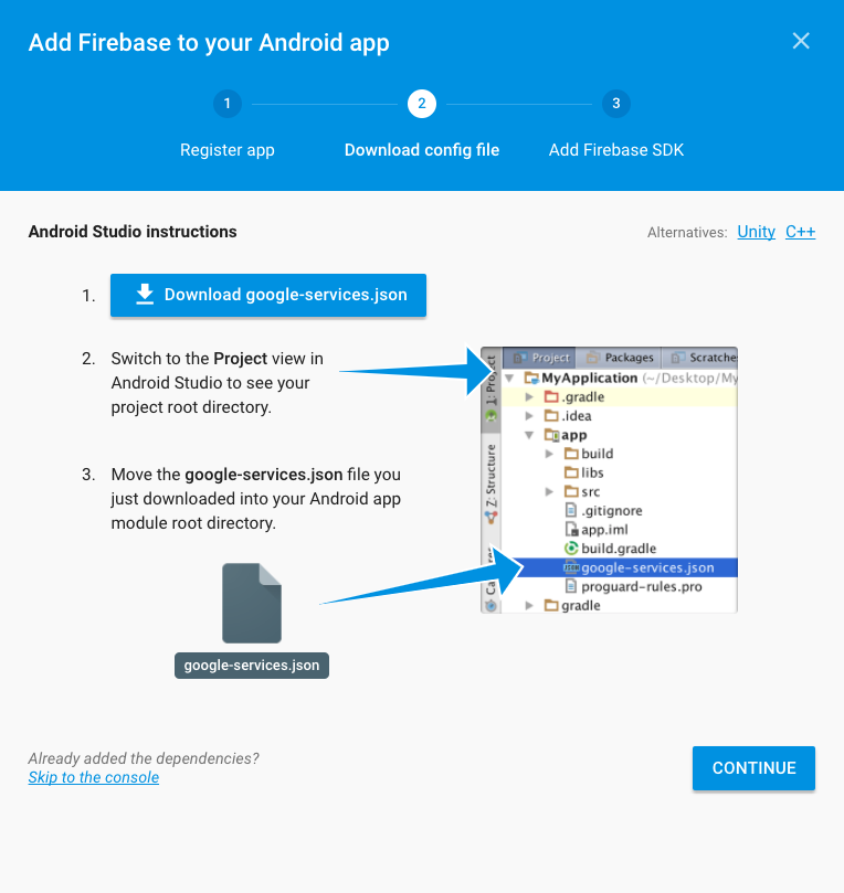 Add Config File to Android Project